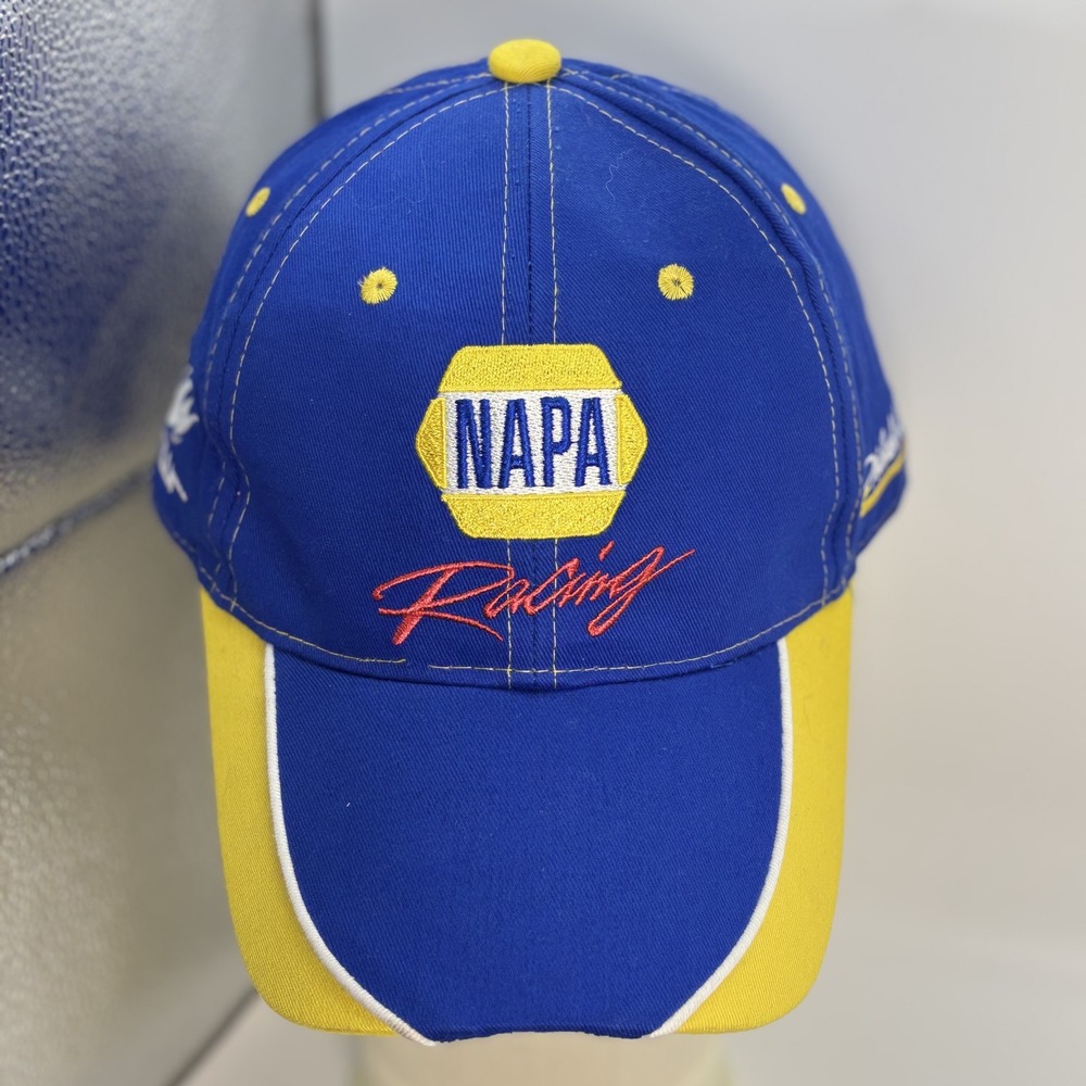 NAPA Racing Hat Cap Strap Back NASCAR Michael Waltrip MWR Mens‎ Race Car 80s